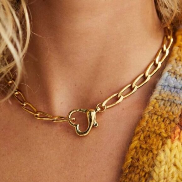 Anthropologie Jewelry - Heart necklace N1165